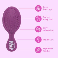Wet Brush Mini Detangler - Frost Purple
