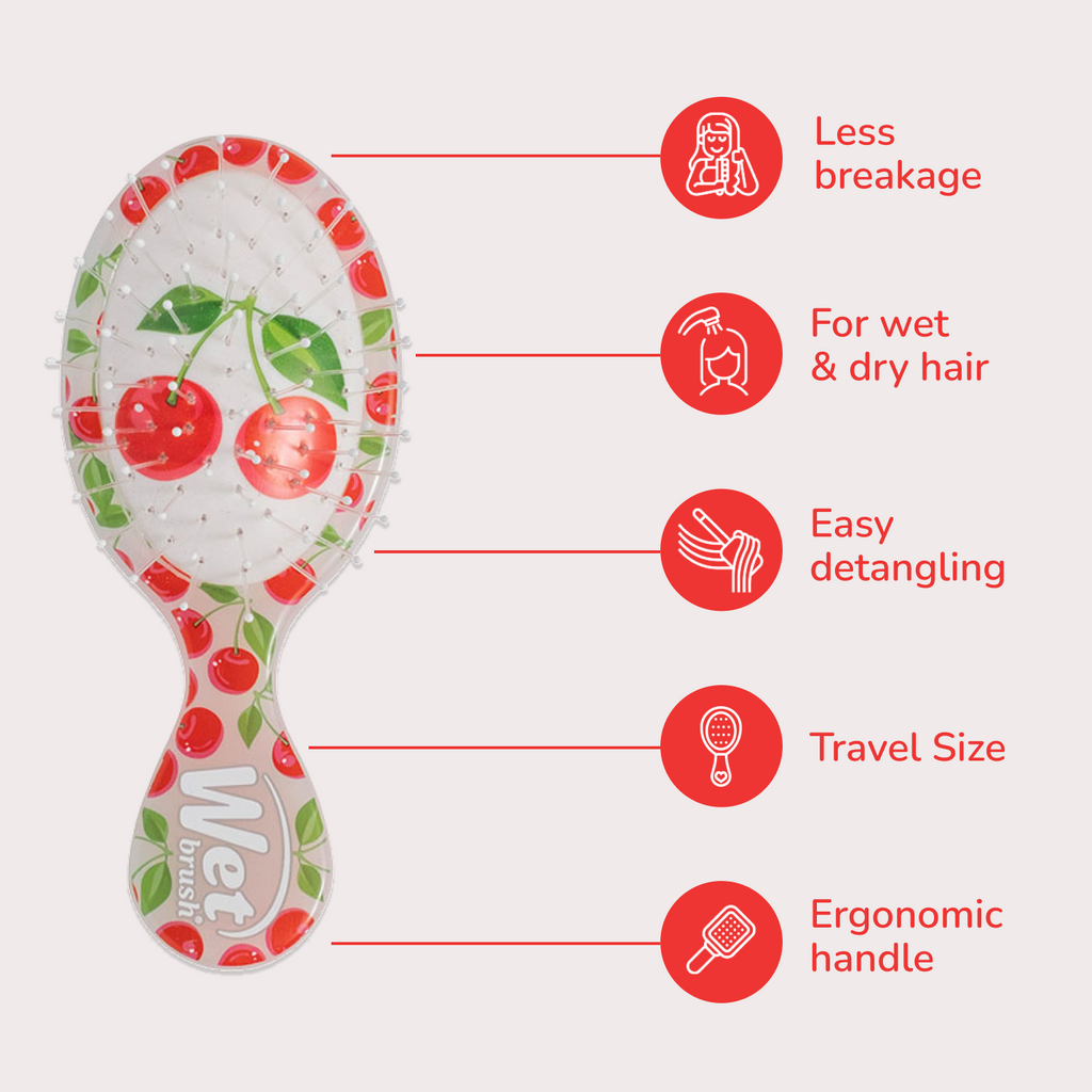 Wet Brush Mini Detangler - Cherry