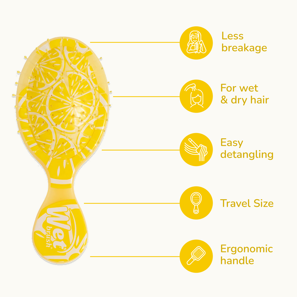 Wet Brush Mini Detangler - Lemon