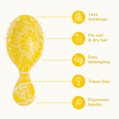 Wet Brush Mini Detangler - Lemon