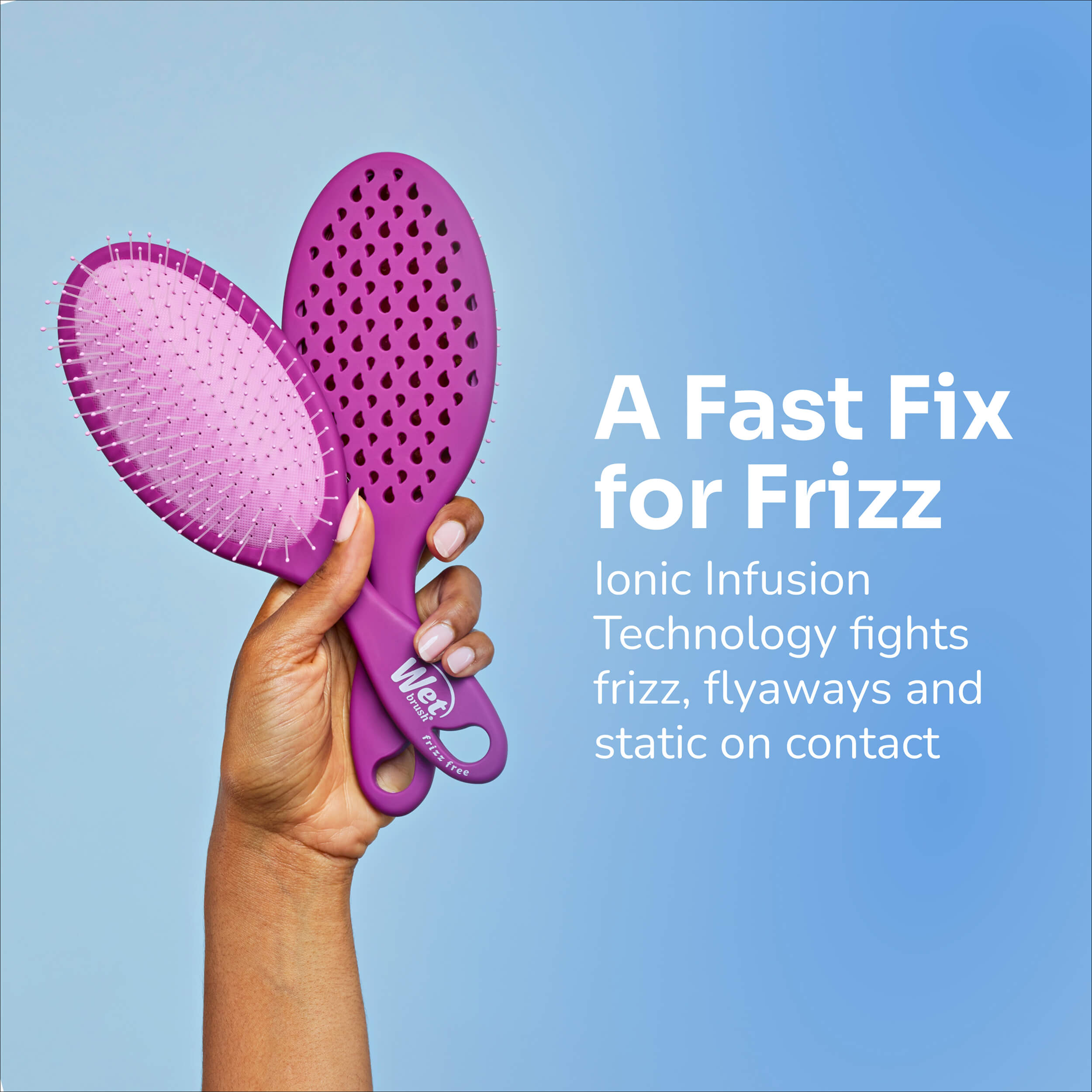 Wet Brush Pro Backbar Detangler - Purple