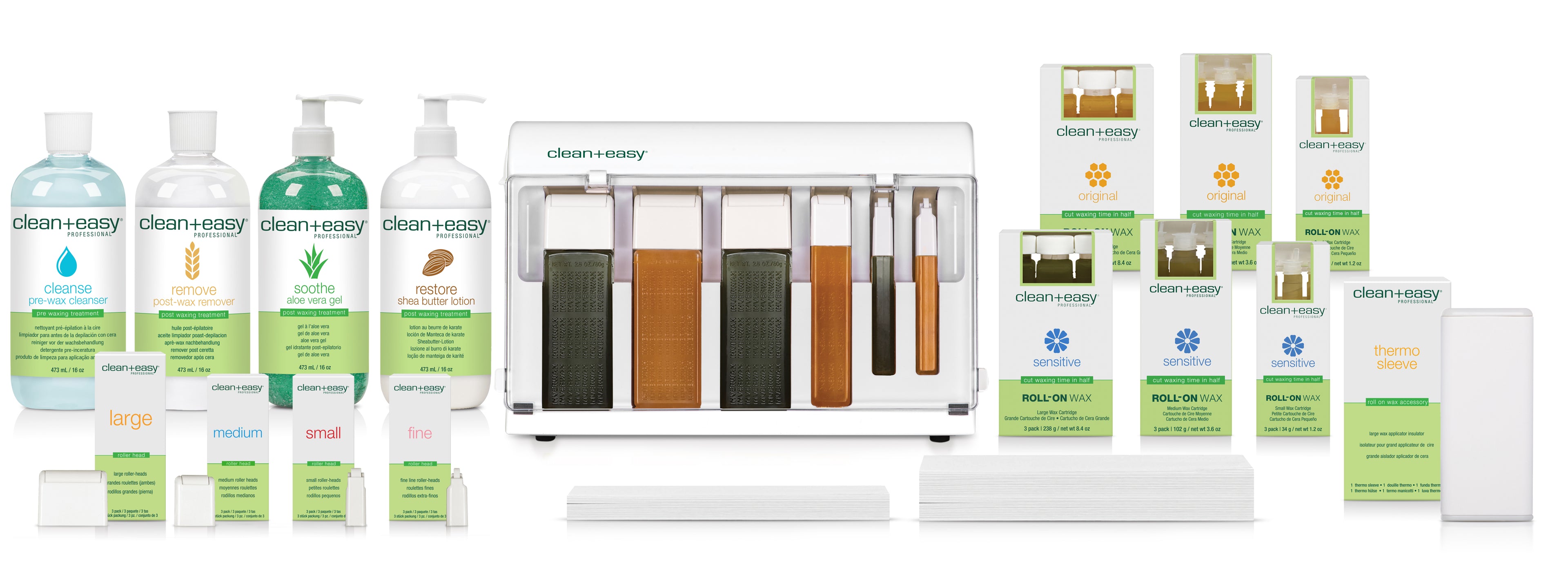 Clean + Easy Waxing Spa Full Service Kit