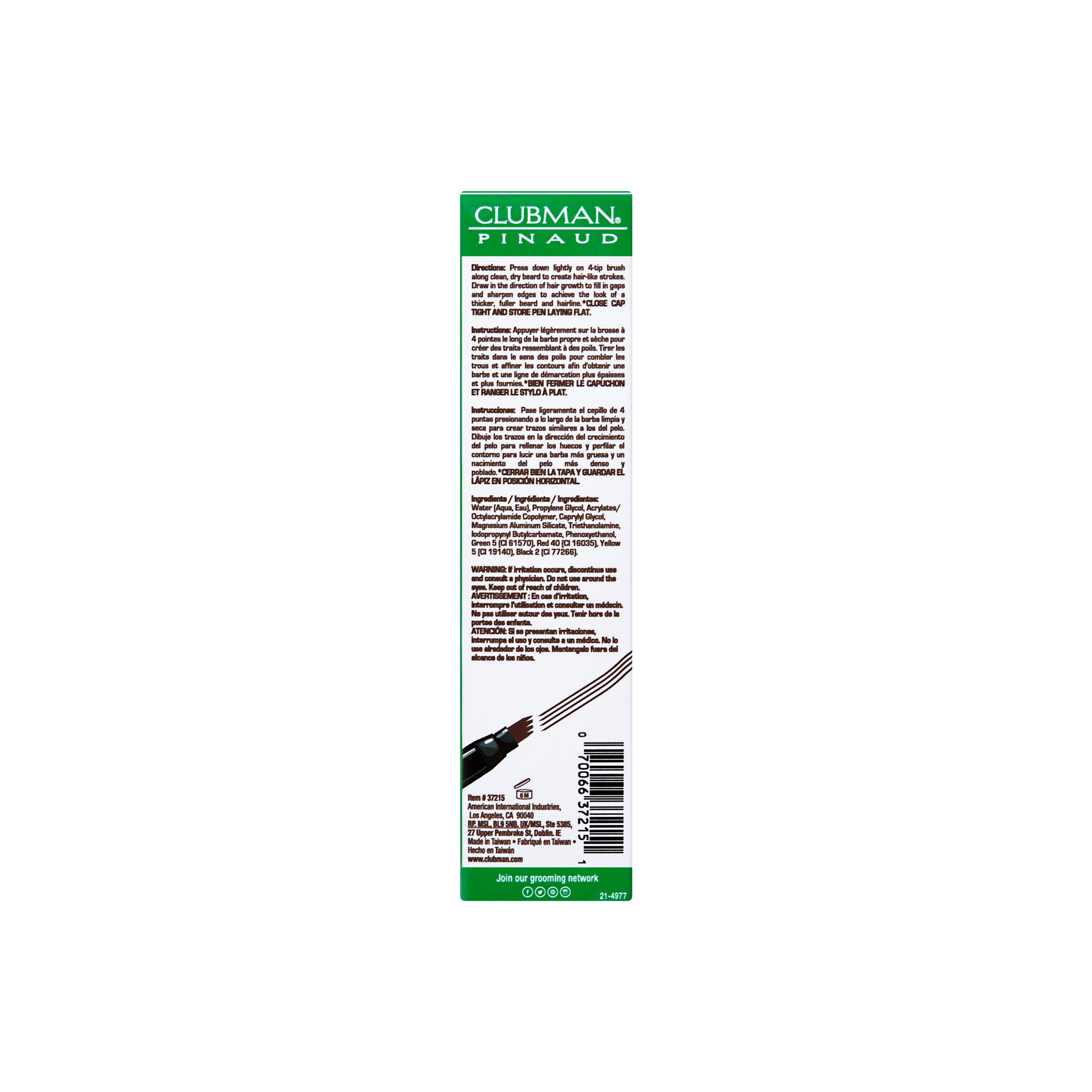 Clubman Beard Filler Pen - Dark Brown Secondary image