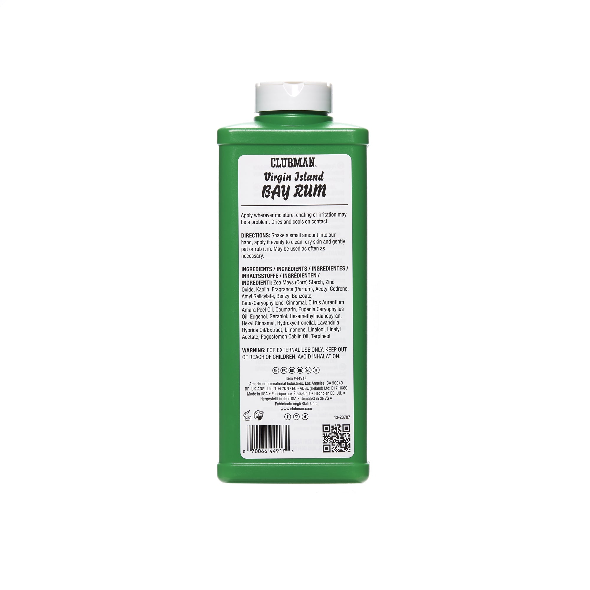 Clubman Powder - Bay Rum 9oz