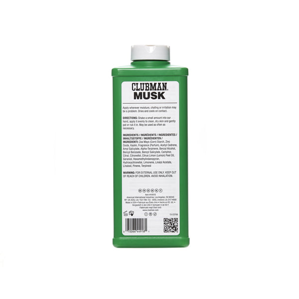 Clubman Powder - Musk 9oz