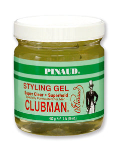 Clubman Super Clear Superhold Styling Gel 16oz
