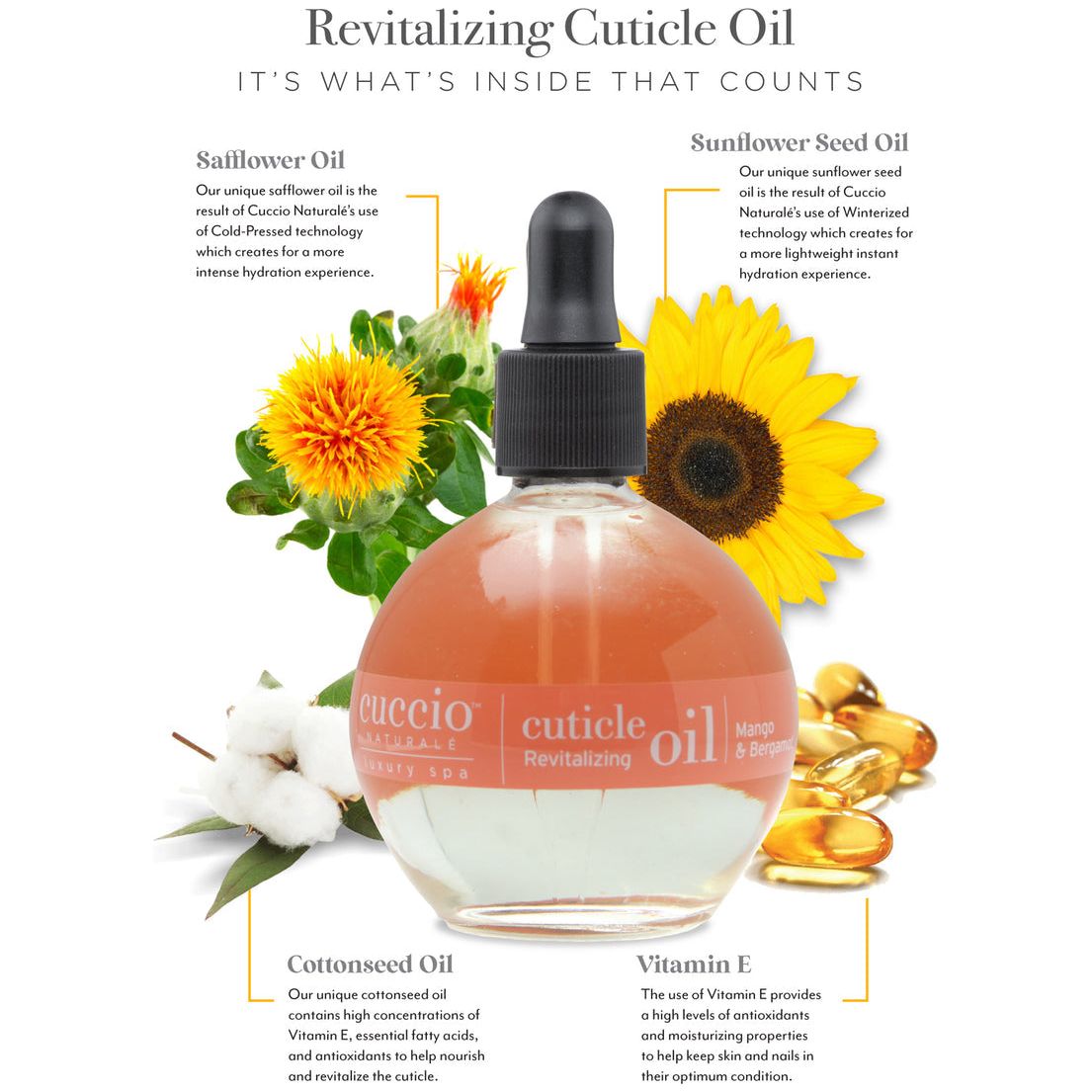 Cuccio Revitalizing Cuticle Oil 2.5oz - Mango & Bergamot Secondary image