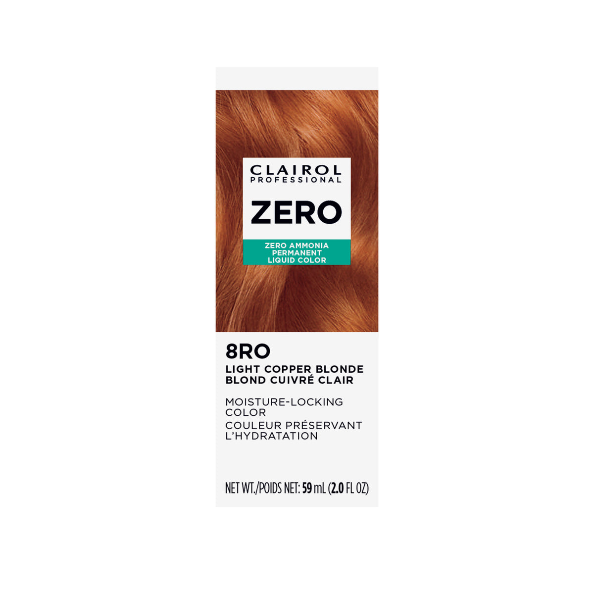 Clairol Professional Zero 8RO Light Copper Blonde