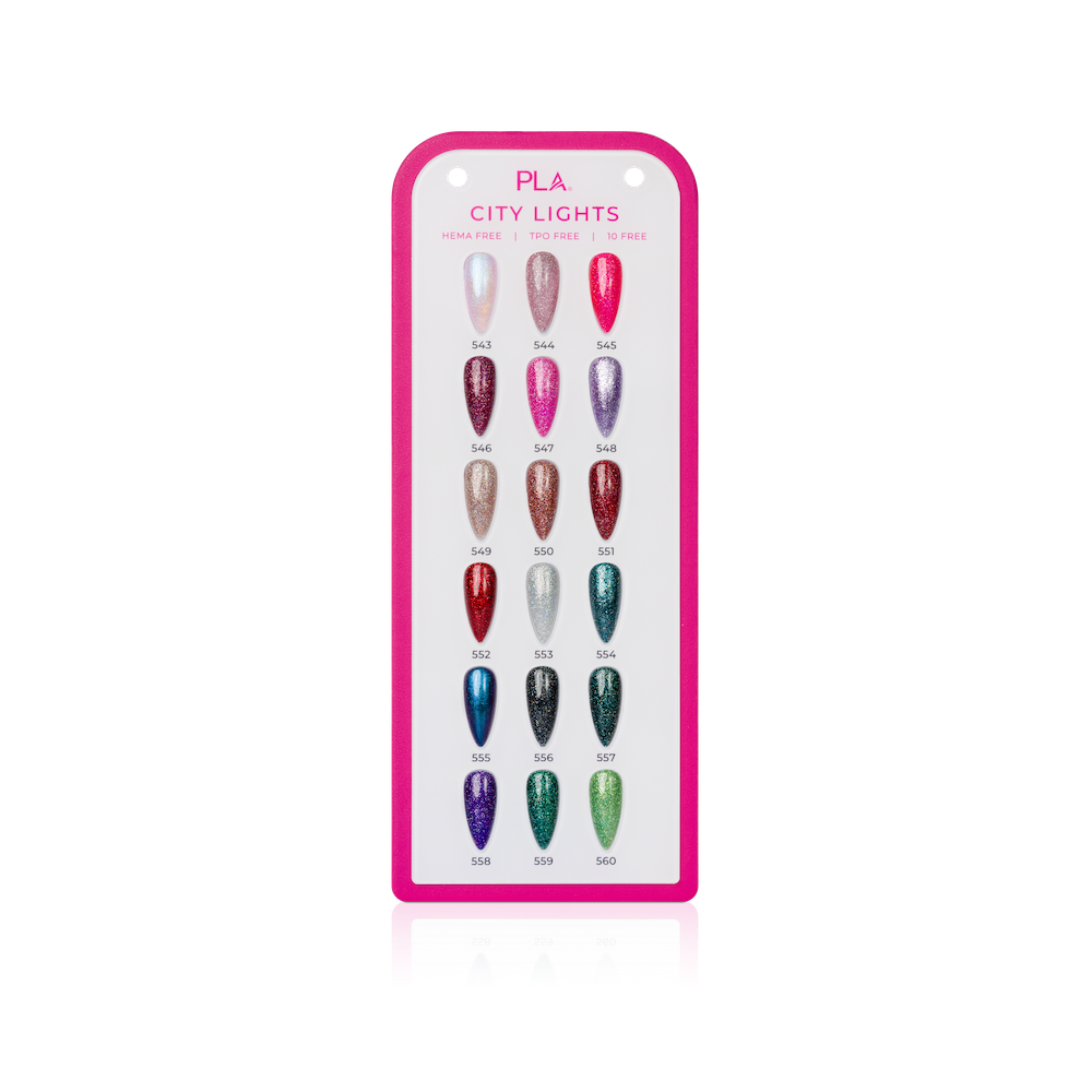 PLA ICON City Lights collection - swatch card