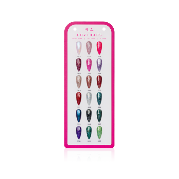 PLA ICON City Lights collection - swatch card