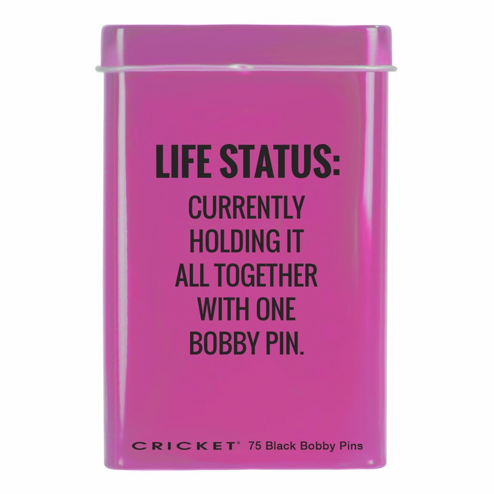 Cricket Life Status Bobby Pin Tin Main image