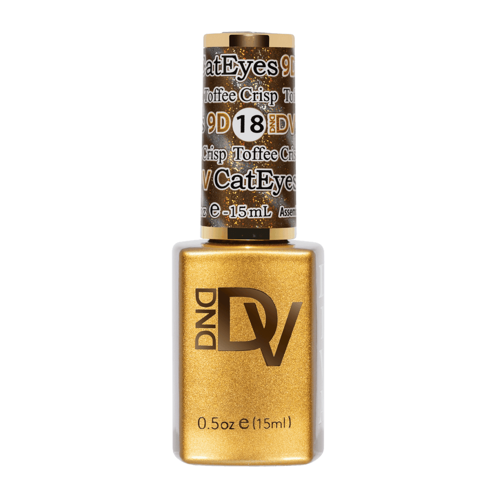 DND Diva 9D Cat Eye Candy - Toffee Crisp #18