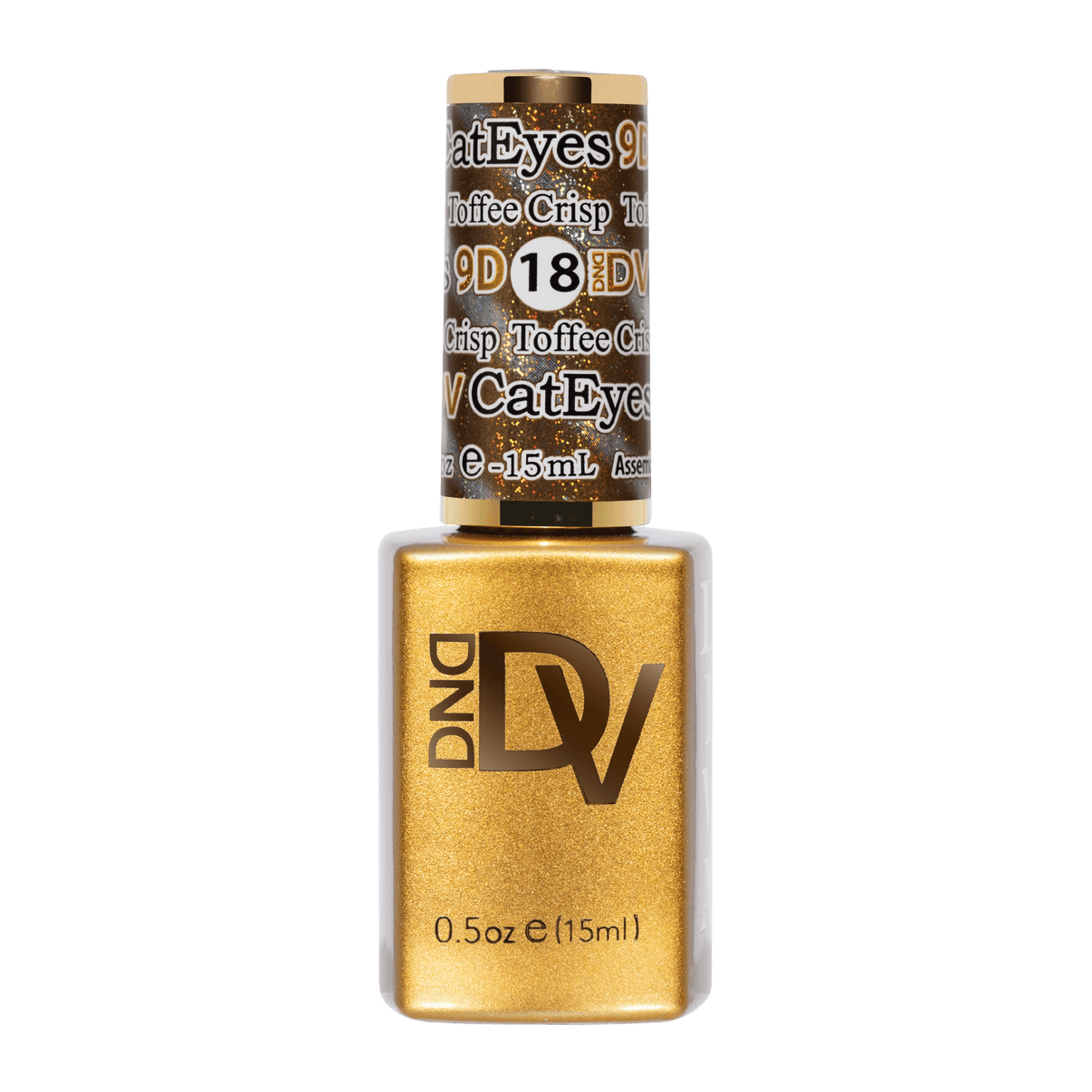 DND Diva 9D Cat Eye Candy - Toffee Crisp #18