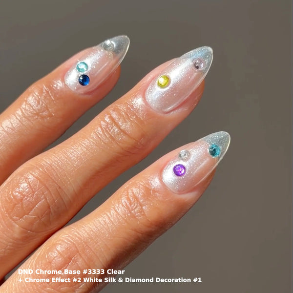 DND Chrome Base Gel - Clear #3333