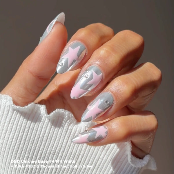DND Chrome Base Gel - White #4444