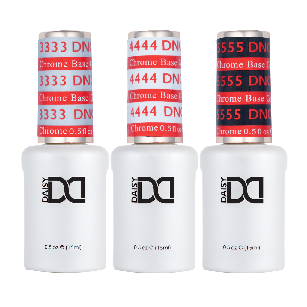 DND Chrome Base Gel - 3 Bottle Set