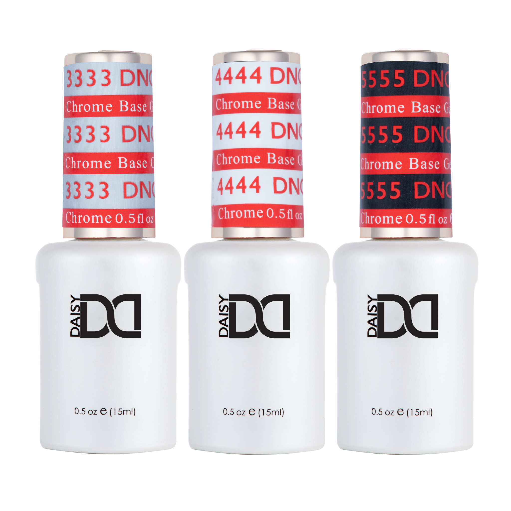 DND Chrome Base Gel - 3 Bottle Set