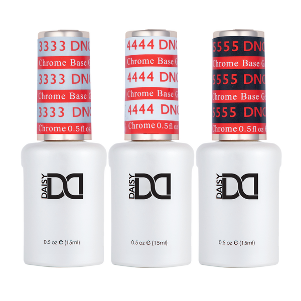 DND Chrome Base Gel - 3 Bottle Set