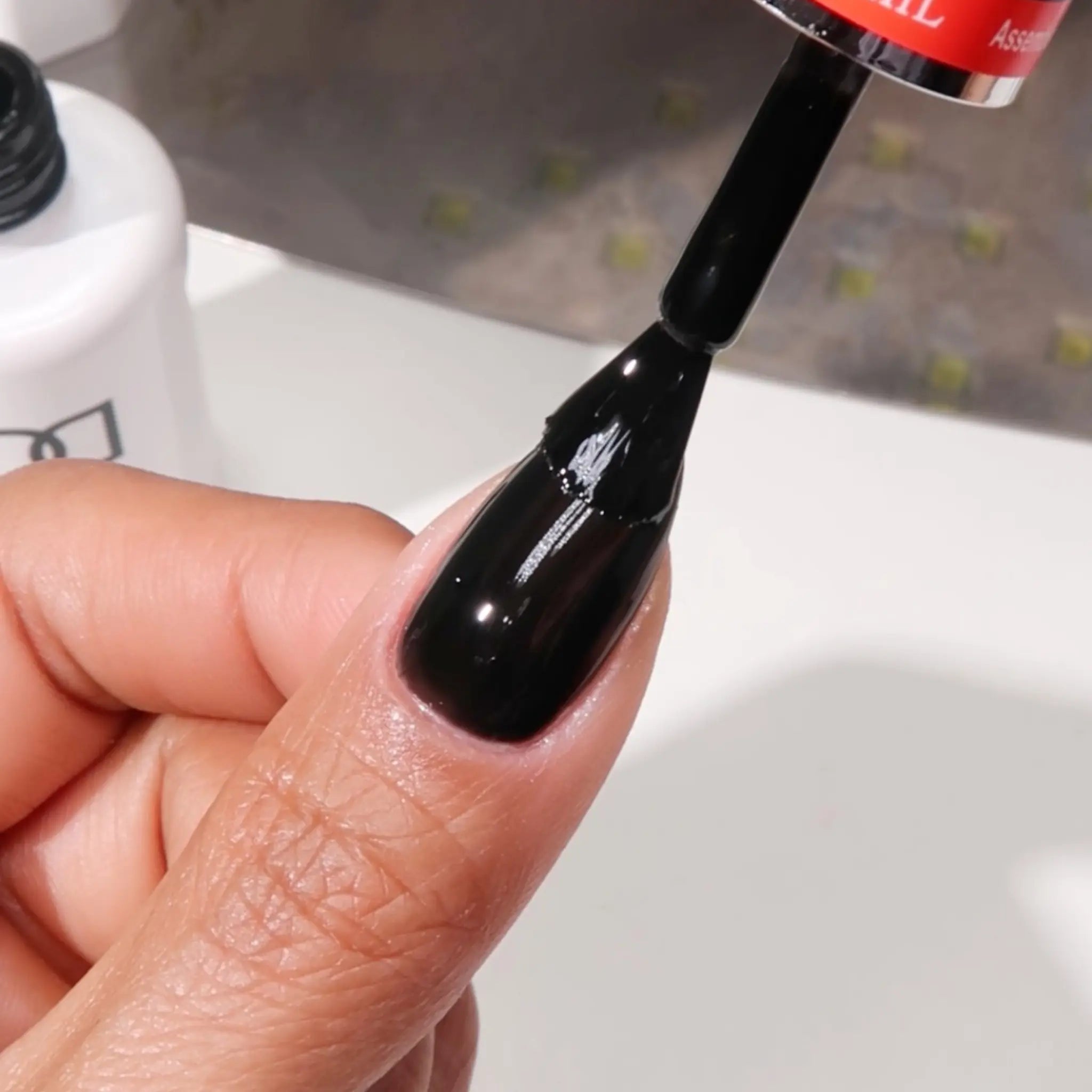 DND Chrome Base Gel - Black #5555