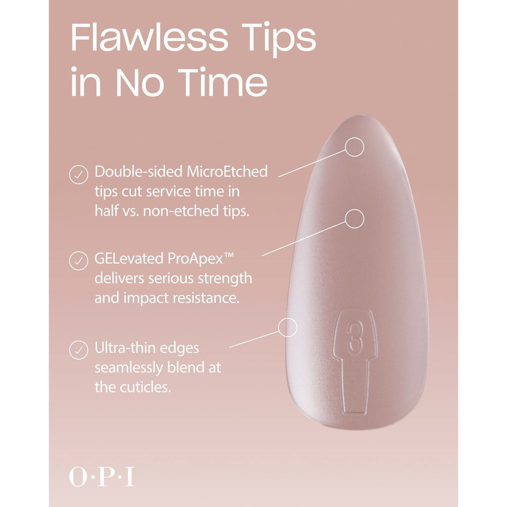 OPI GELevate Tips - Clear Almond (FCT004)