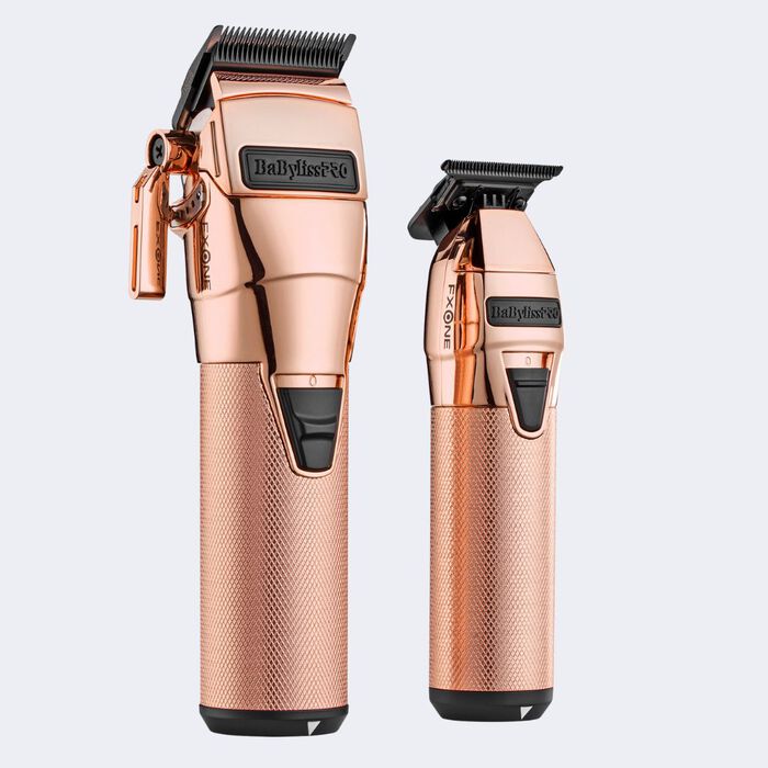 Babyliss Pro Fx One Rose FX Clipper & Trimmer Duo (FX1CTRGTO)