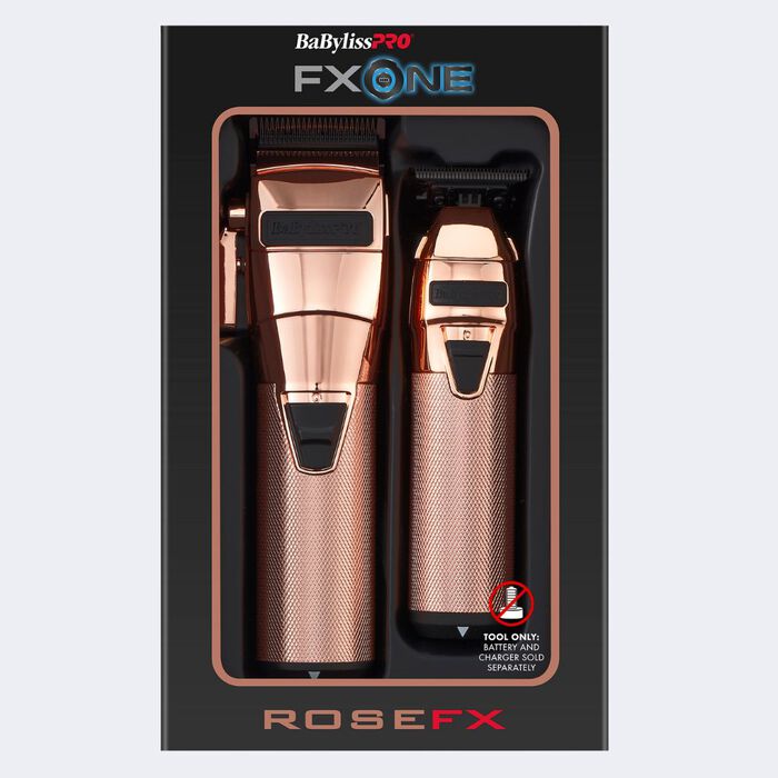 Babyliss Pro Fx One Rose FX Clipper & Trimmer Duo (FX1CTRGTO)