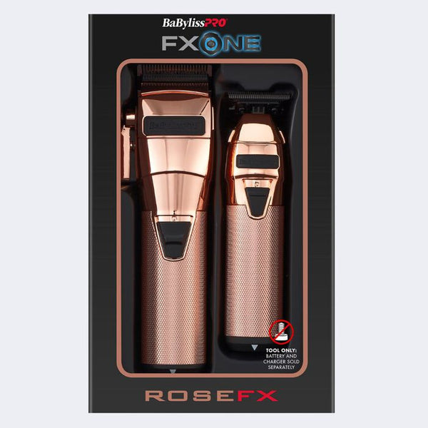 Babyliss Pro Fx One Rose FX Clipper & Trimmer Duo (FX1CTRGTO)