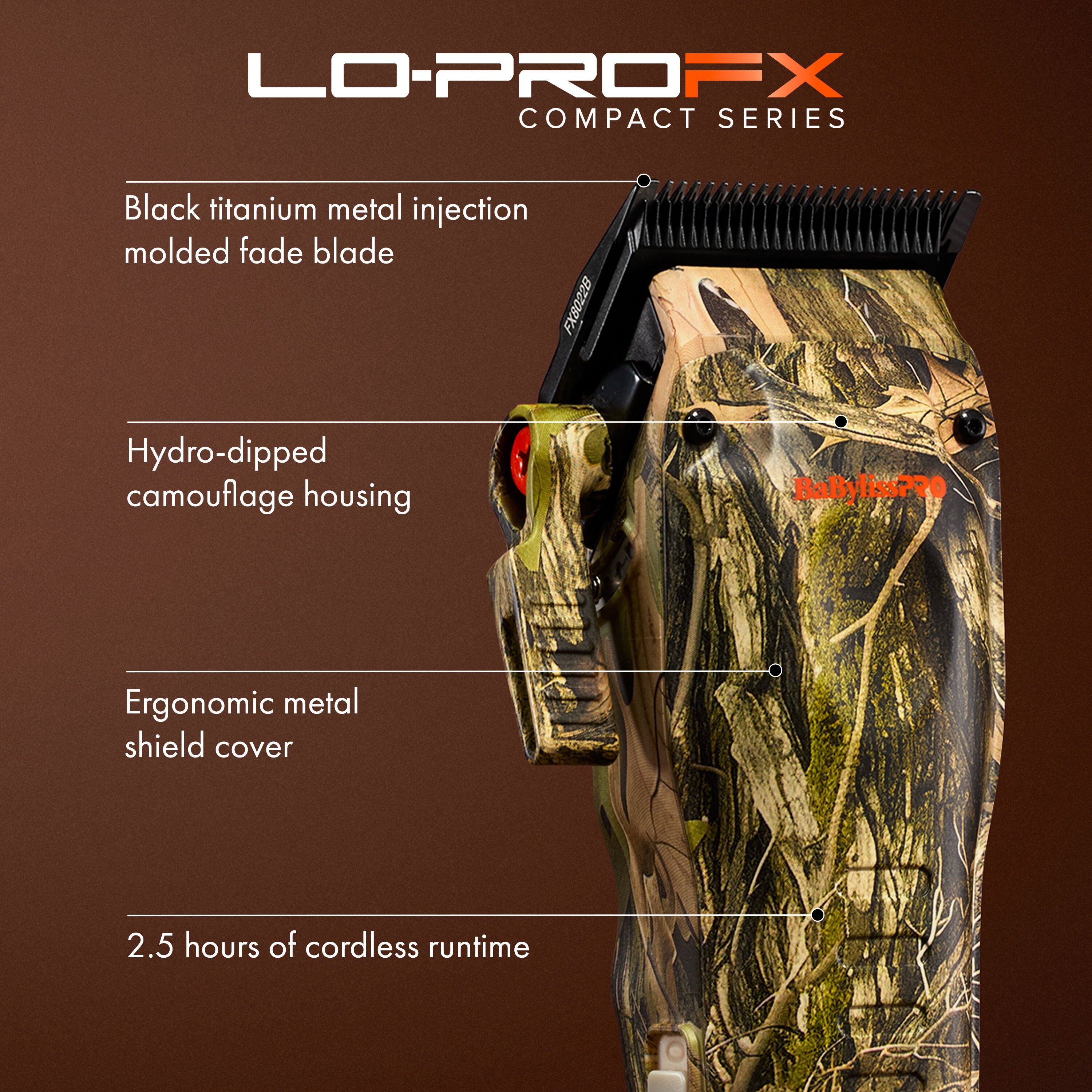 BabylissPro LoPro FX Clipper Camo (FX82CAM)