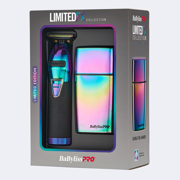 Babyliss Pro Limited FX Iridescent Trimmer & Double Foil Shaver Duo (FXDUOFS2TRB)