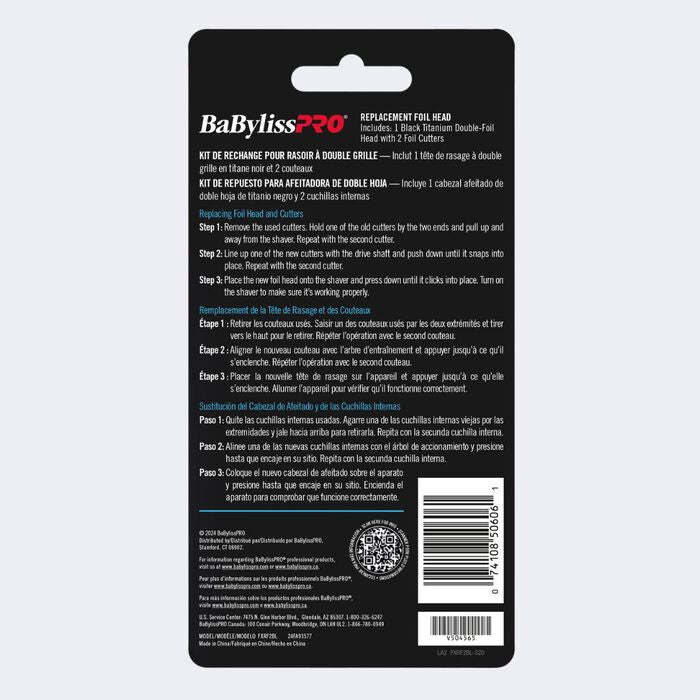 BabylissPro FOILFX02 Replacement Foils & Cutter - Blue (FXRF2BL)