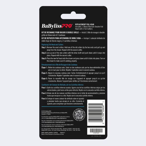 BabylissPro FOILFX02 Replacement Foils & Cutter - Blue (FXRF2BL)