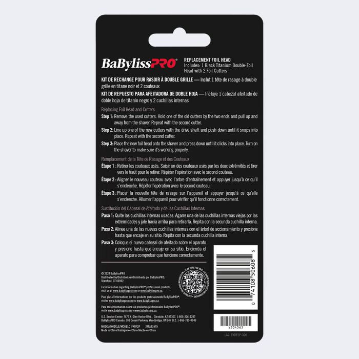BabylissPro FOILFX02 Replacement Foils & Cutter - Purple (FXRF2P)