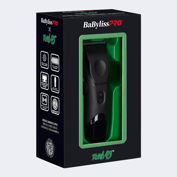 BabylissPro X Tomb45 Wireless Charging Clipper (FXT45C)