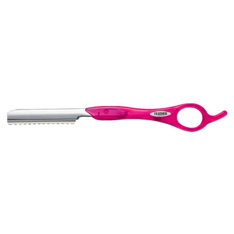 Feather Styling Razor Fuchsia Pink Handle Main image