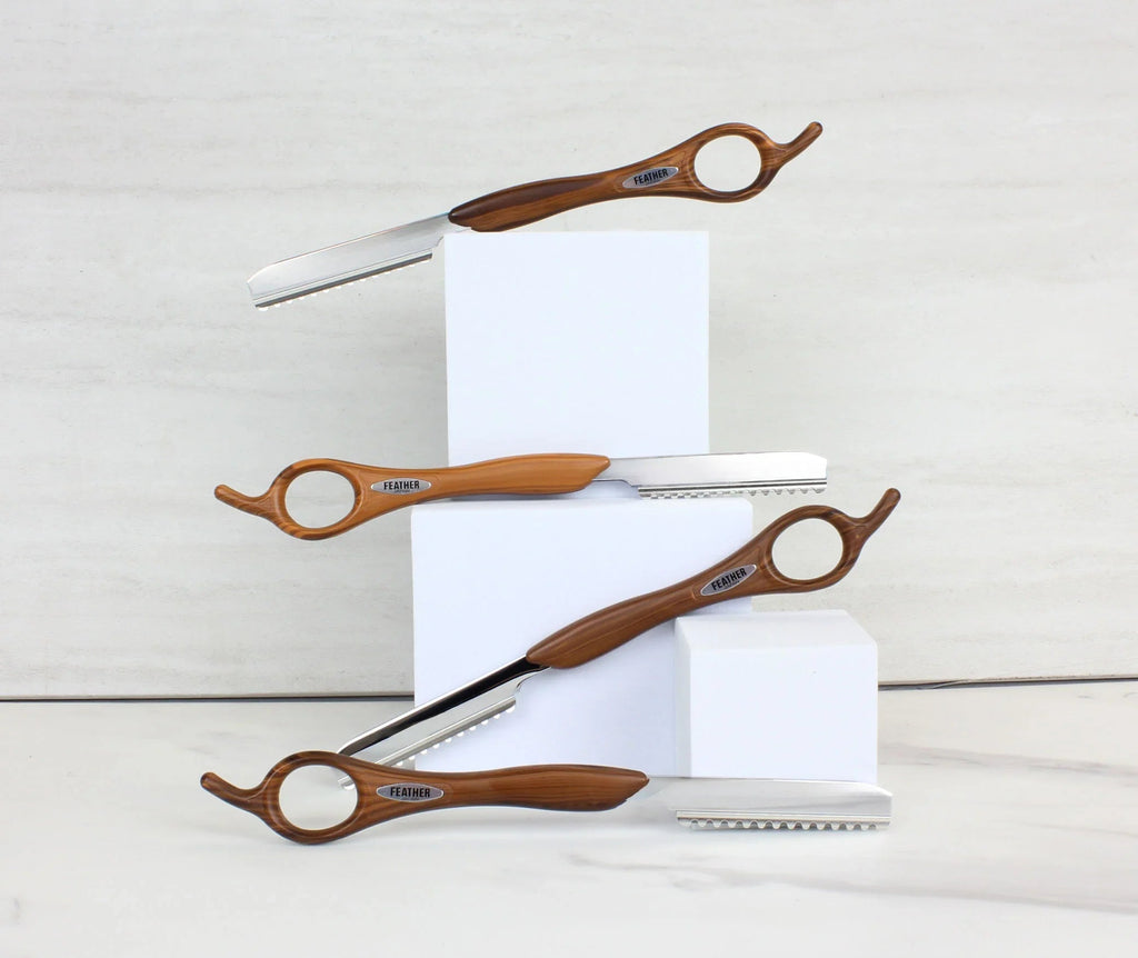 Feather Wood Look Razor Kit