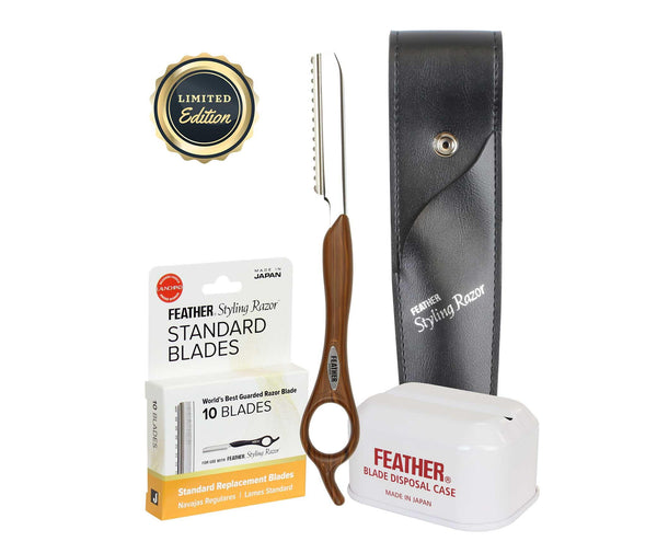 Feather Wood Look Razor Kit