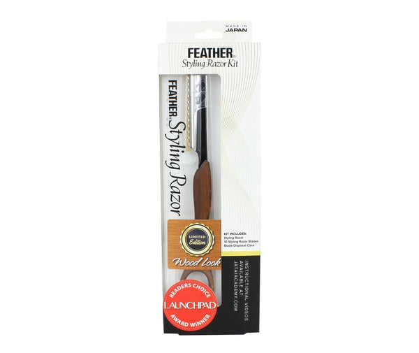 Feather Wood Look Razor Kit