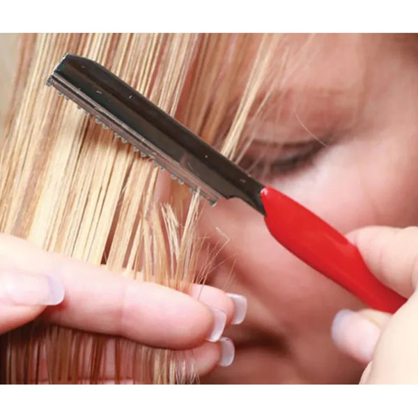 Feather Texturizing Styling Razor Red Handle