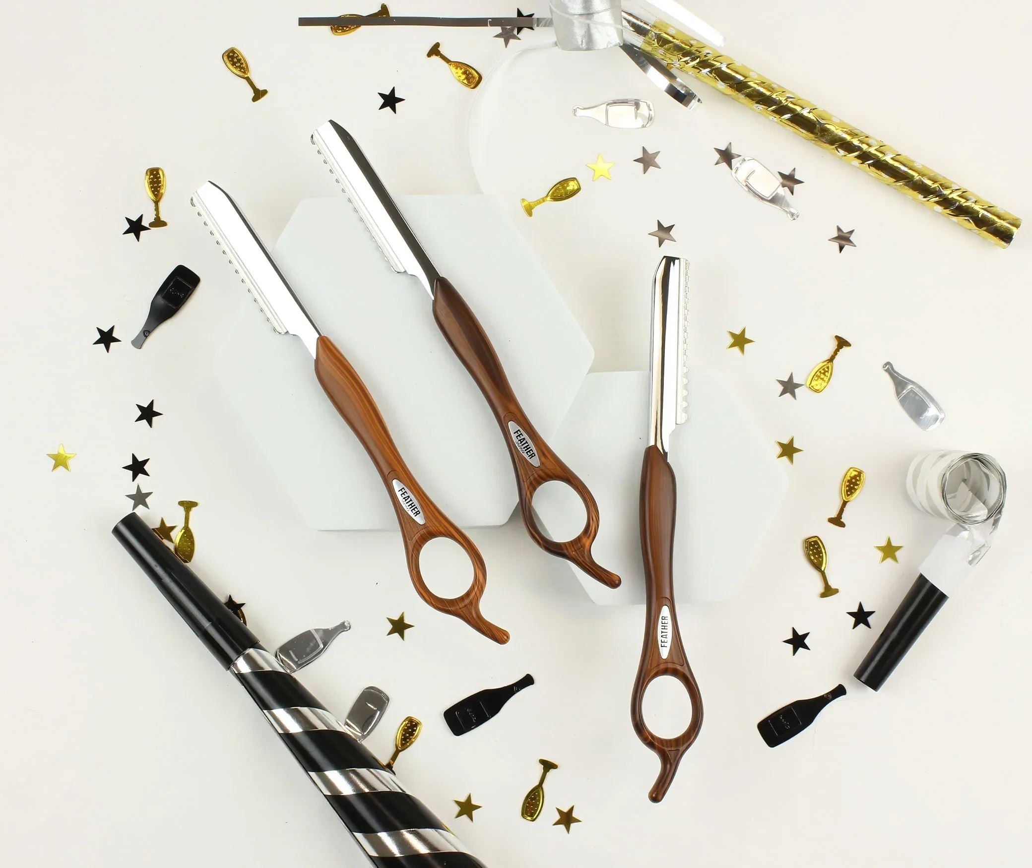 Feather Wood Look Razor Kit