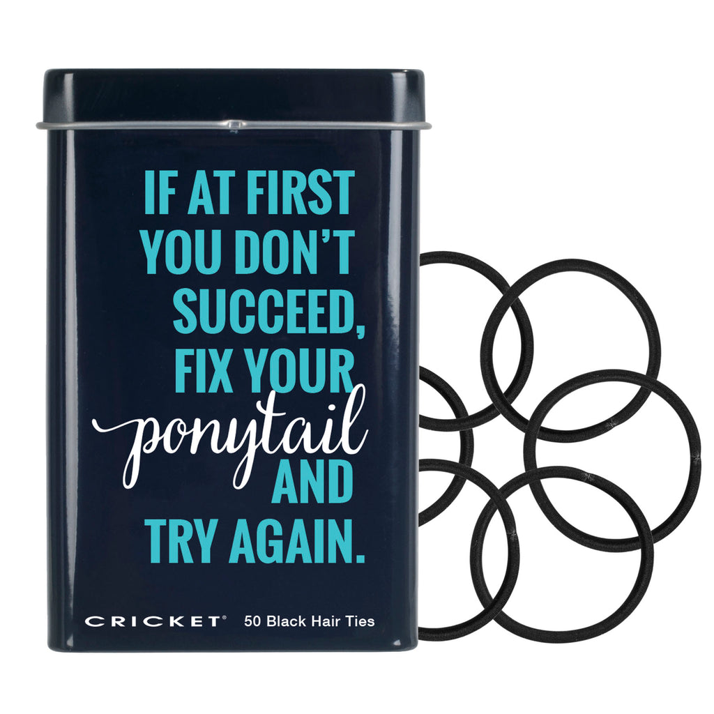 Cricket Fix Your Ponytail Hair Tie Tin