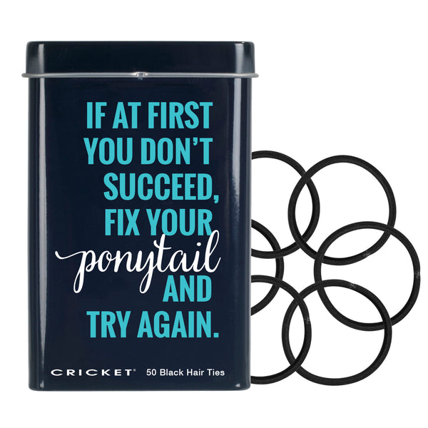 Cricket Fix Your Ponytail Hair Tie Tin
