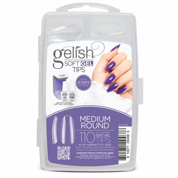 Gelish Soft Gel Tips - Medium Round