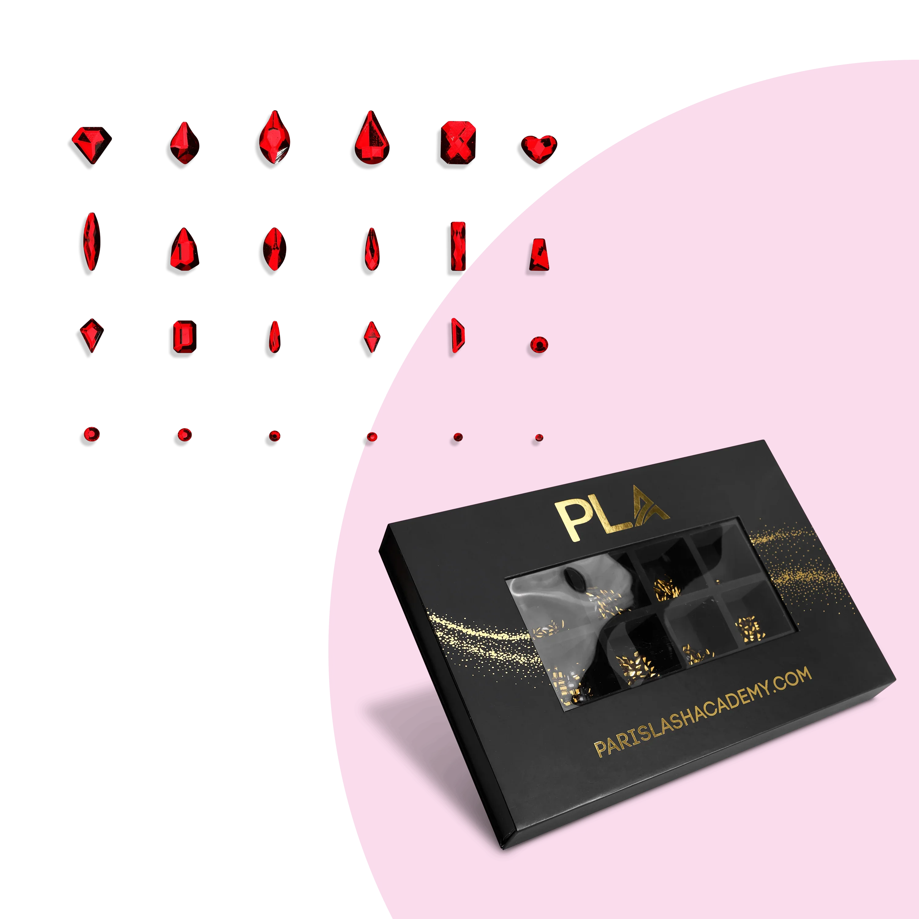 PLA Nail Gems - Red Main image