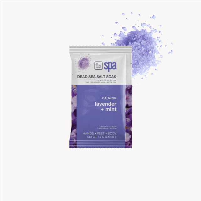 Be Care Love Lavender + Mint Complete 4-step Packet Box