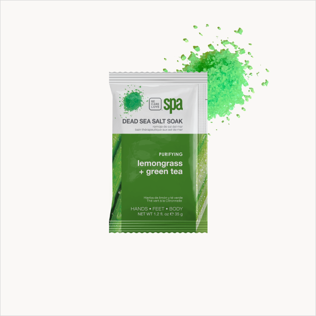 Be Care Love Lemongrass + Green Tea  4-step Packet Box