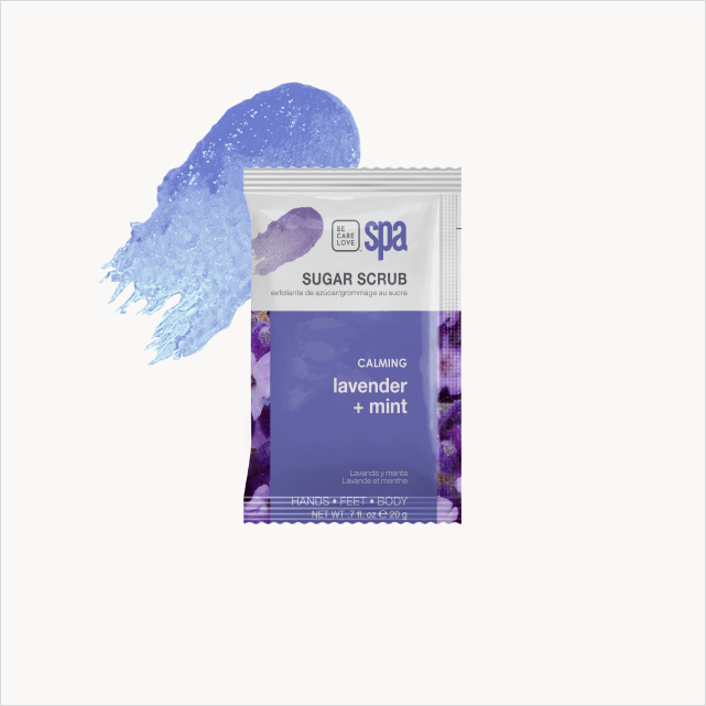 Be Care Love Lavender + Mint Complete 4-step Packet Box