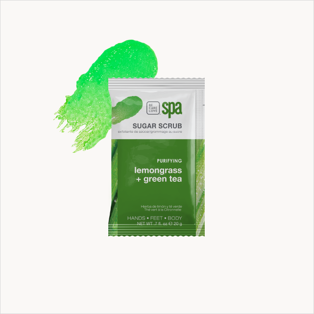 Be Care Love Lemongrass + Green Tea  4-step Packet Box