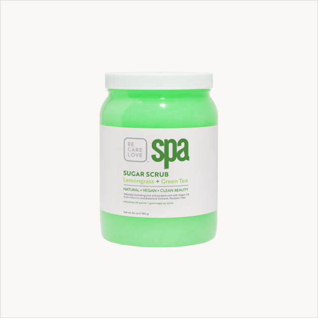 Be Care Love Sugar Scrub - Lemongrass + Green Tea