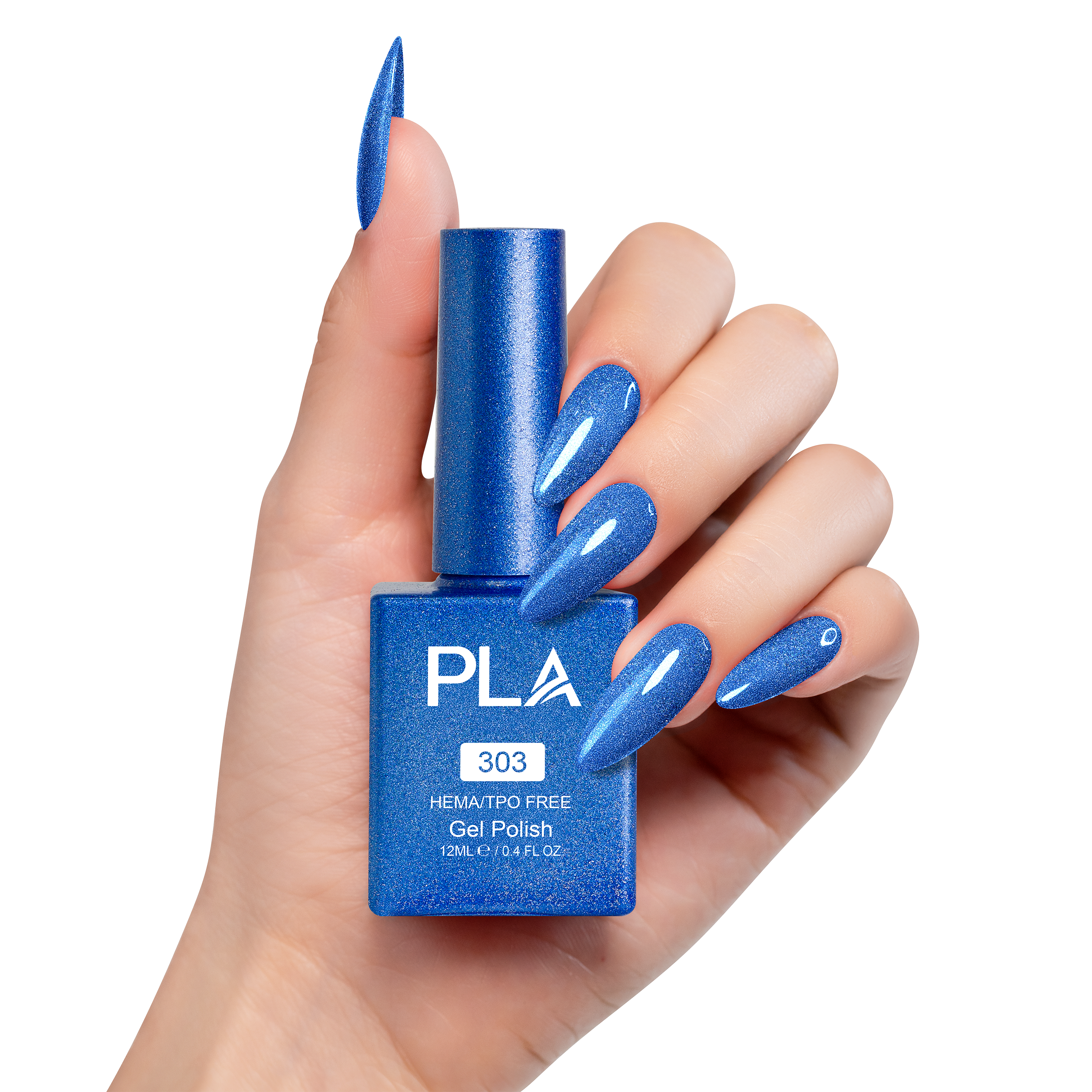 PLA Gel Polish 12ml - Sapphire Sparkle 303
