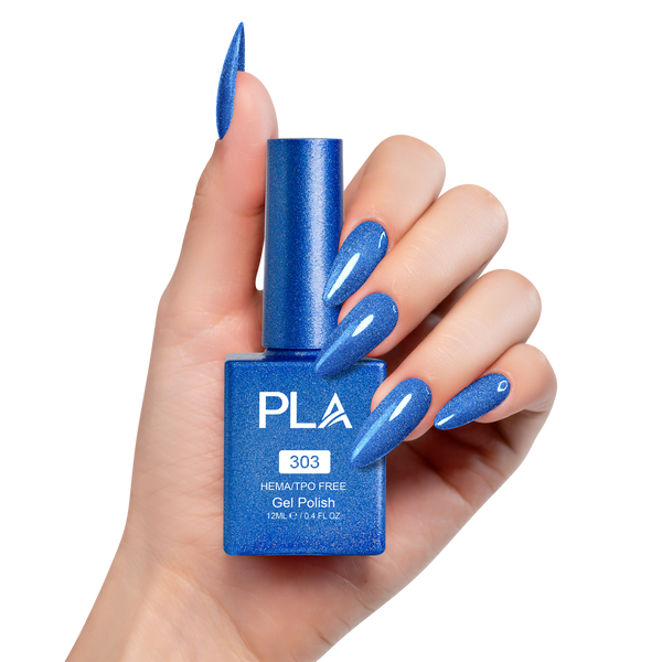 PLA Gel Polish 12ml - Sapphire Sparkle 303